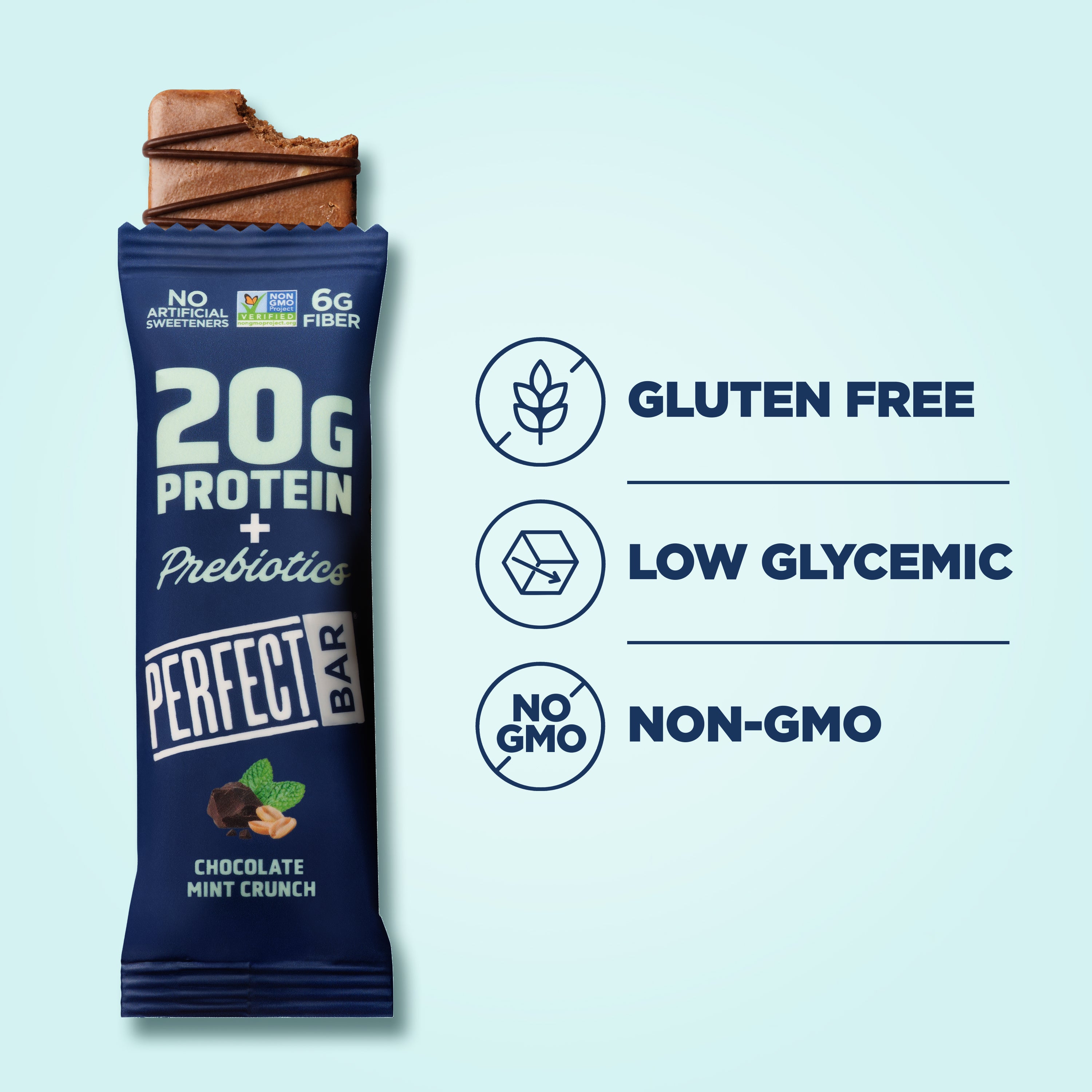 Protein+ Prebiotics Chocolate Mint Crunch – Perfect Snacks