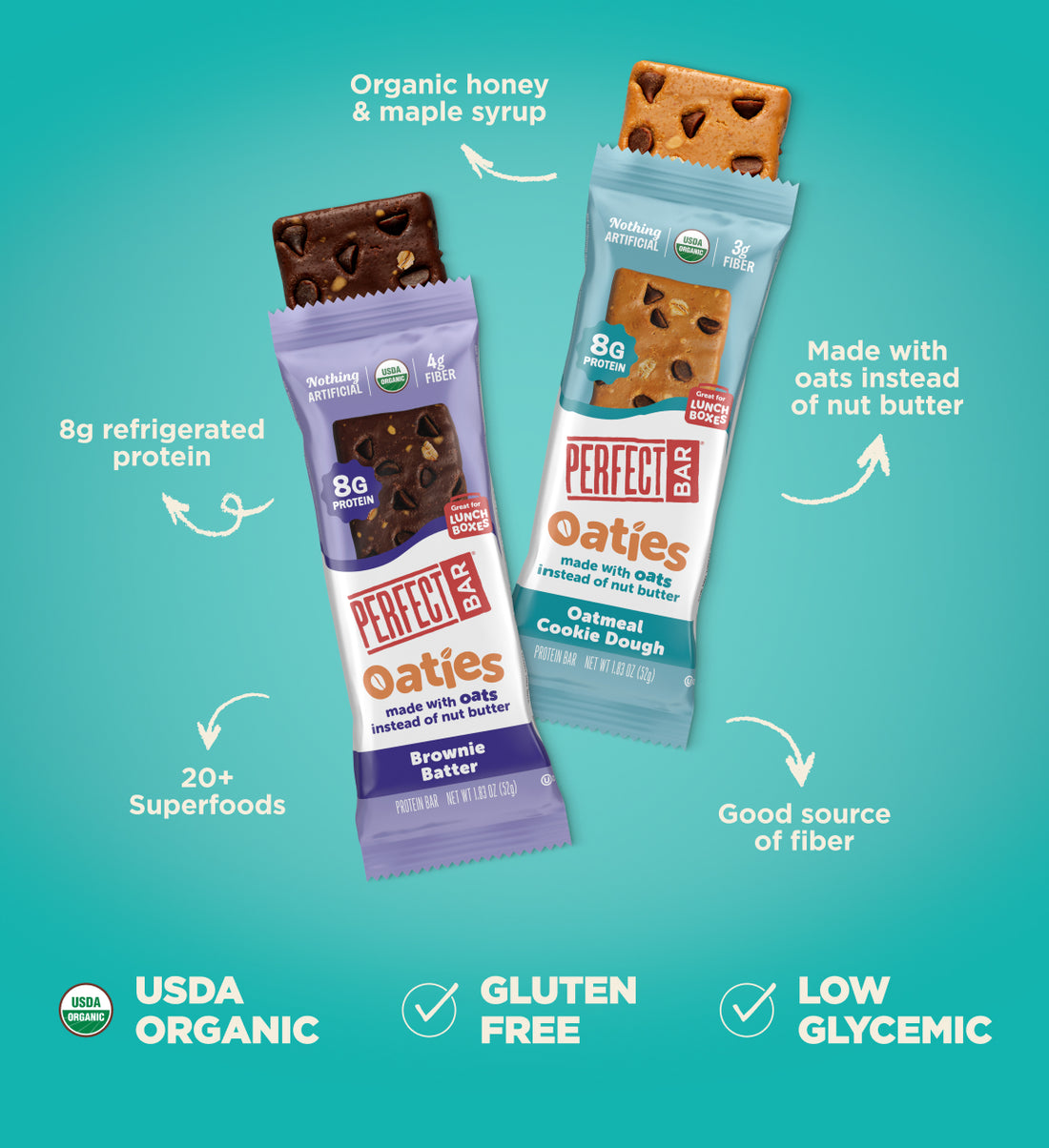 Oaties Protein Bars | 8g Protein | Perfect Snacks