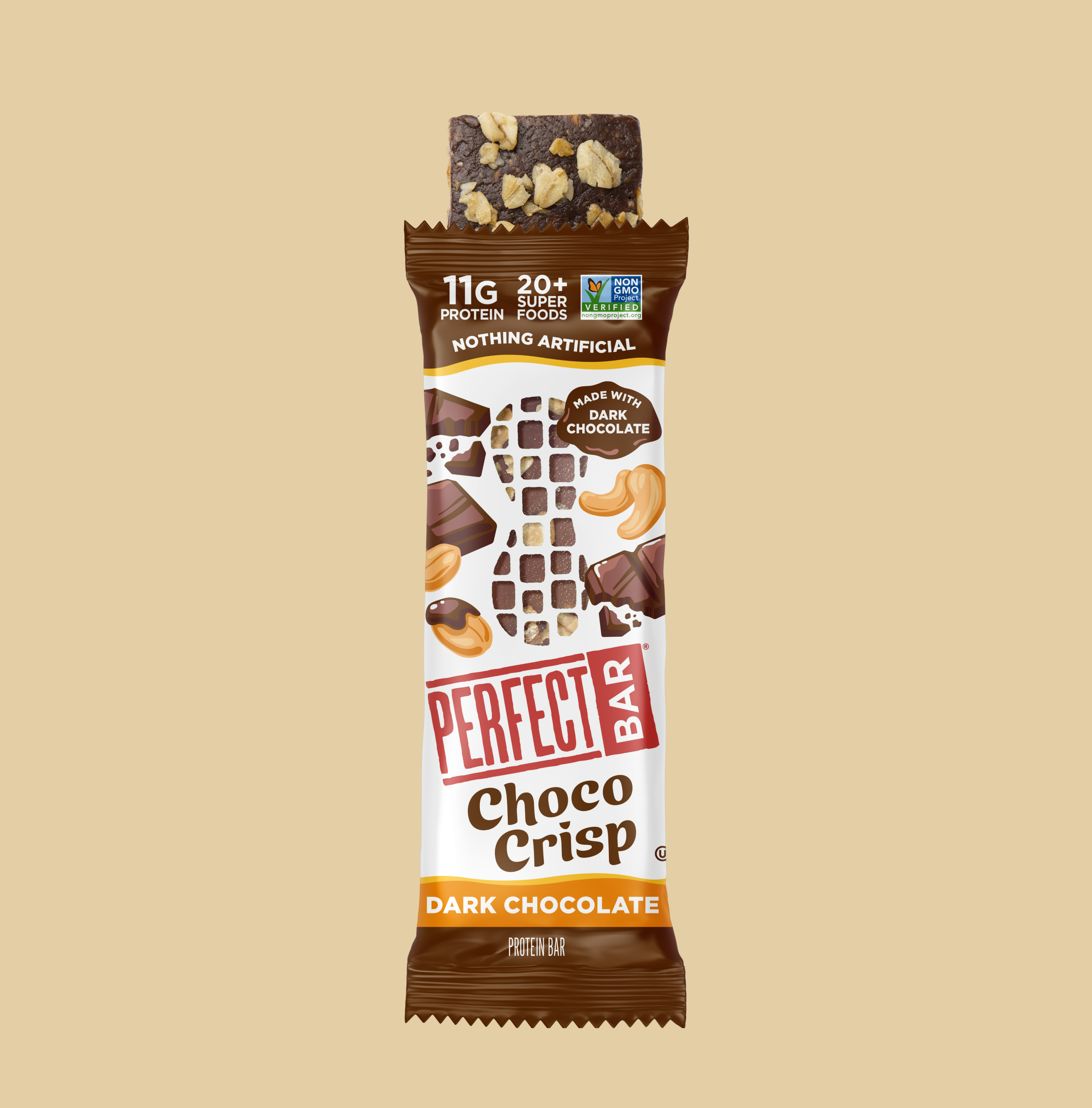 Crispy Peanut Butter and Chocolate Layers Perfect Bar – Perfect Snacks